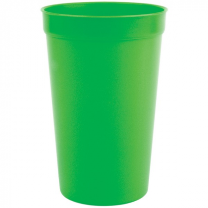 22 oz Stadium Cup Promotional Custom Imprinted With Logo -Neon Green