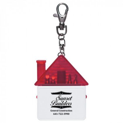 Red HIT House Shaped Tool Kit Custom Logo