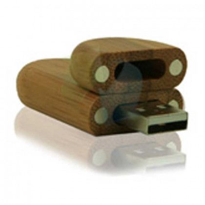 4GB Bamboo Drive - Style b3 Promotional Custom Imprinted With Logo