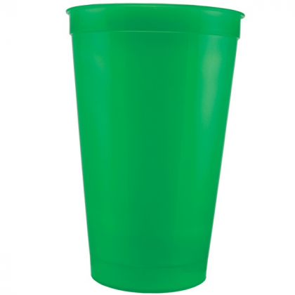 22 oz Stadium Cup Promotional Custom Imprinted With Logo -Translucent Green