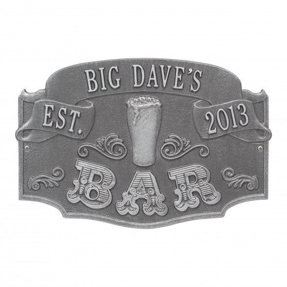 Personalized Bar Plaque for Dad