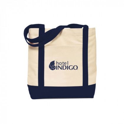 Navy Color Canvas Boat Snap Bag Custom Logo