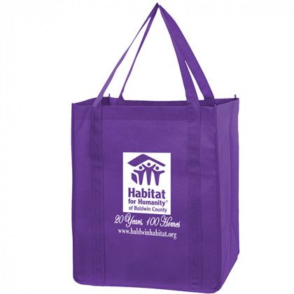 Recession Buster Grocery Bag with Insert - Purple