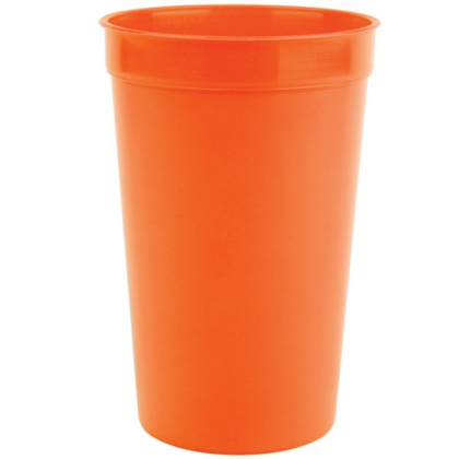 22 oz Stadium Cup Promotional Custom Imprinted With Logo -Orange