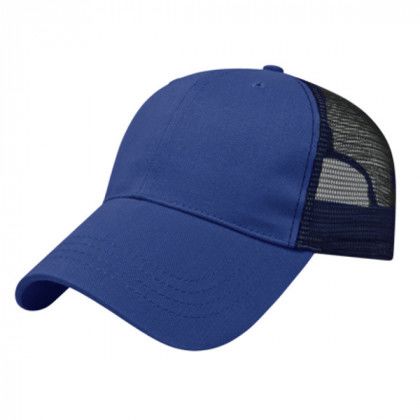 Custom Embroidered X-tra Value Mesh Back Cap - Royal/black