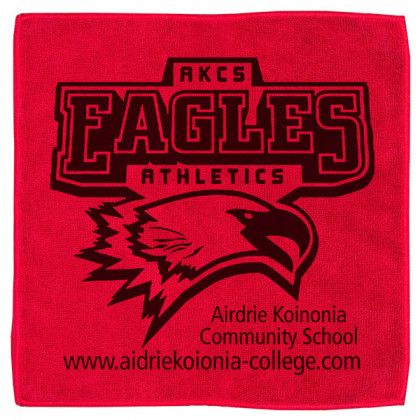 Heavy Duty Personalized Microfiber Towels Red