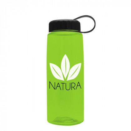 Tritan Flair Bottle with Tethered Lid Promo lime