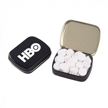 Small Hinged Tin with Power Mints