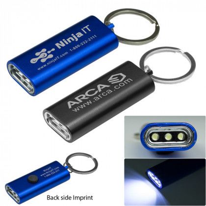 3 LED Ultra Thin Aluminum Keychain