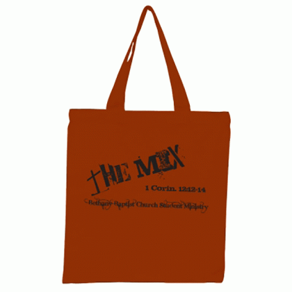 Cotton Rainbow Tote Bag- Texas orange