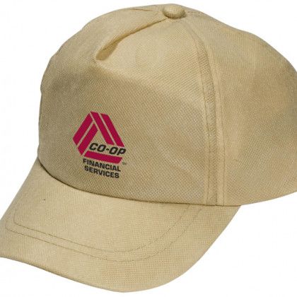 Econo Value Cap | Cheap Screen Printed Caps in Bulk | Eco-Friendly Hats & Caps | Cheap Promotional Company Logo Caps - Natural