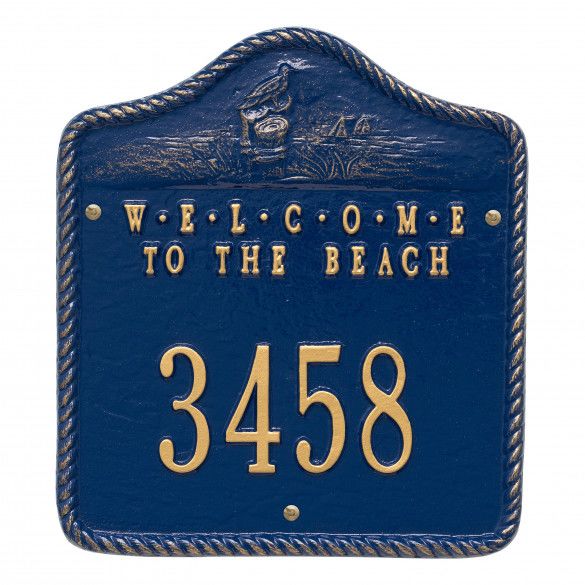 Custom Welcome To The Beach Plaque