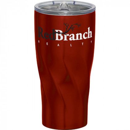 Customized Hugo Copper Vacuum Insulated Tumbler - Red