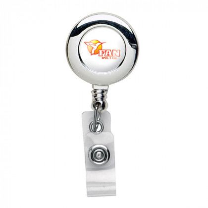 Chrome Round Badge Reel