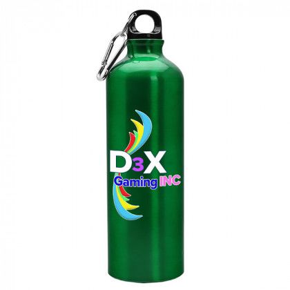 Digital Imprinted Aluminum 25 oz Sports Bottle - Metallic green