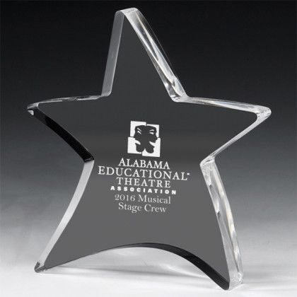 Engraved Moving Star Acrylic Award