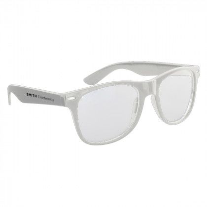 White Imprinted Blue Light Blocking Glasses