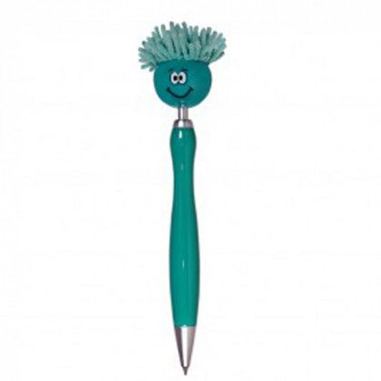 MopTopper Spinner Ball Pen with Logo Teal