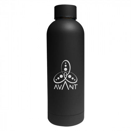 Black Printed Logo 17 oz Blair Stainless Steel Bottle