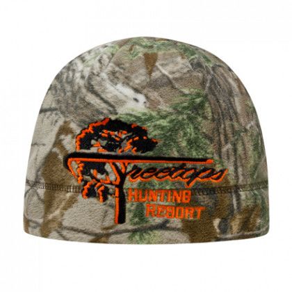 Licensed Custom Camo Fleece Beanies with Logo - Realtree AP