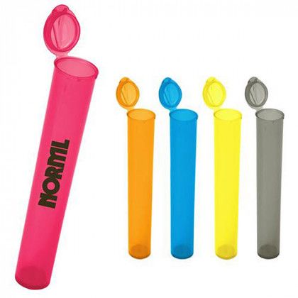 Imprinted Logo Flip Top Tube | Custom Cannabis Products