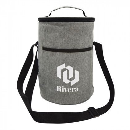 Printed Logo Gather Round Heathered Cooler Bag 