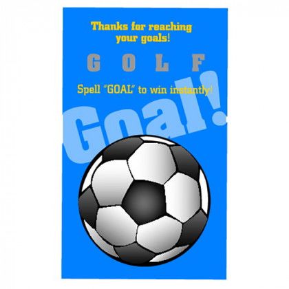 Soccer Goal Scratch-N-Win Card - Medium