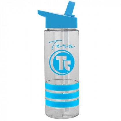 Tritan Sergeant2 Flip Straw Stripe Bottle-24 oz