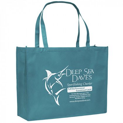 George™ Non-Woven Tote Bag Logo Products - Teal