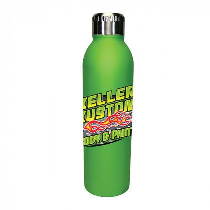Full Color Logo Deluxe Halcyon Bottle -17oz - Lime green