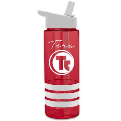 Tritan Sergeant2 Flip Straw Stripe Bottle-24 oz