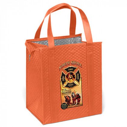 Therm-O-Tote Reusable Tote w/Full Color Process- orange