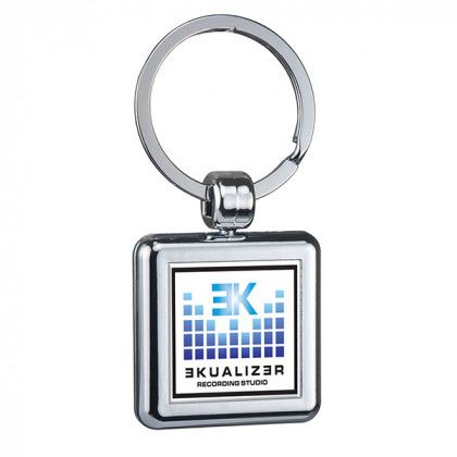 Budget Key Tag-Square Chrome