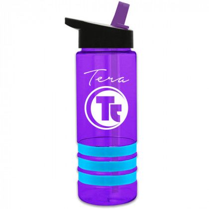 Tritan Sergeant2 Flip Straw Stripe Bottle-24 oz