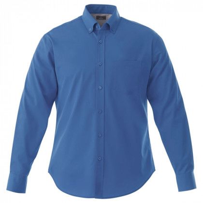 Custom M-Wilshire Blue Long Sleeve Shirt | Custom Dress Shirts