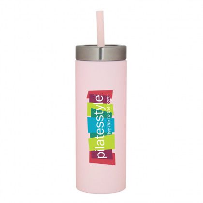 Logo Printed Coronado 22 oz Straw Tumbler - Pink