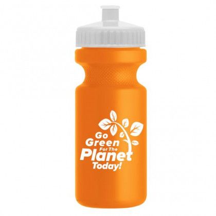 50 Strong Bulk Water Bottles, 24 Pack Sports Bottle, 22 oz. BPA-Free Easy  Open with Pull Top Cap