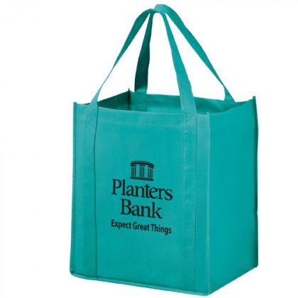 Custom Printed Wine Bag & Grocery Tote - Best Promotional Wine Totes