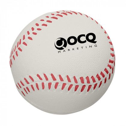 Baseball Stress Toy Advertising Products | Stress Baseballs - White