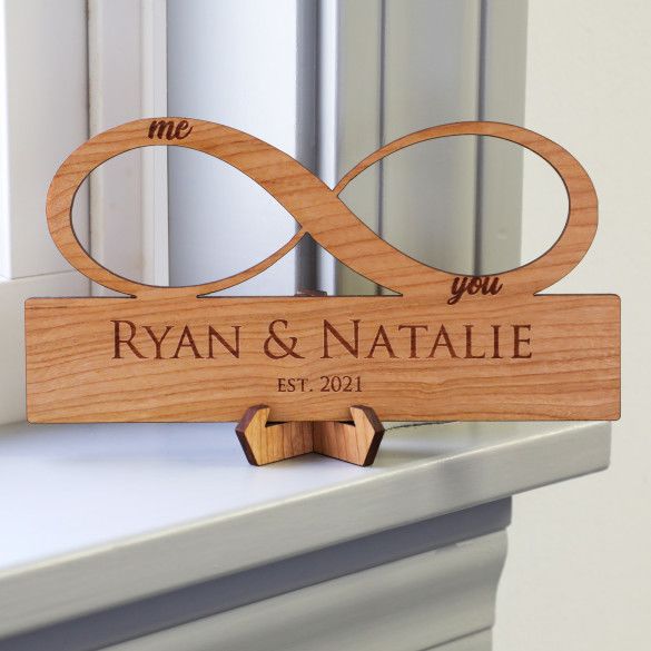 Personalized Infinity Wood Plaque