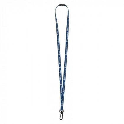 Imprinted Econo Lanyard .375 in. - Navy