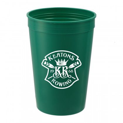 Logo Imprinted Solid 16 oz Stadium Cup - Green