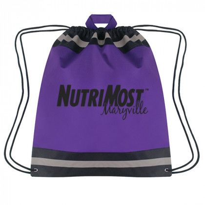 Large Non-Woven Reflective Sports Pack- Purple