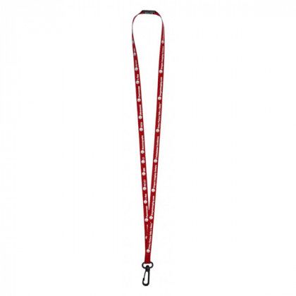 Imprinted Econo Lanyard .375 in. - Red