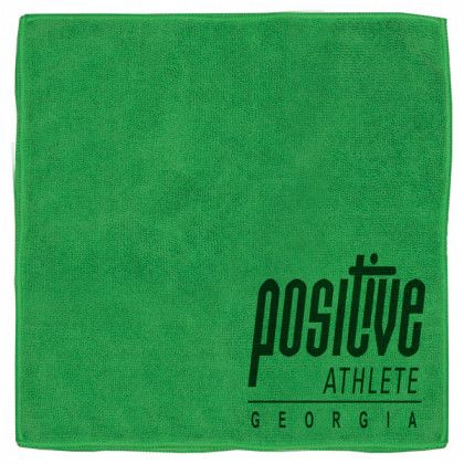 Heavy Duty Personalized Microfiber Towels Green