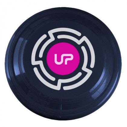 Eco-Friendly Promotional Flying Disc Toy with Company Logo - Navy Blue
