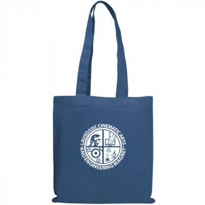 Navy Colored Magazine Economy Cotton Tote