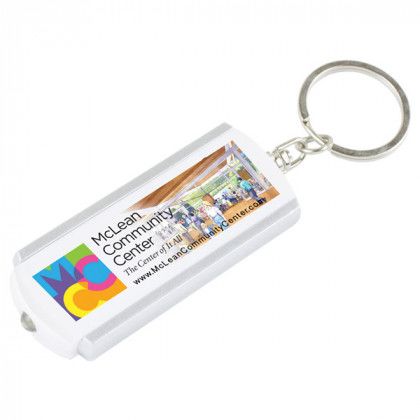 Engraved "Voyager" Slim Keyholder Keylight White