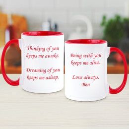 Your Own Message Large Coffee Mug - 15oz