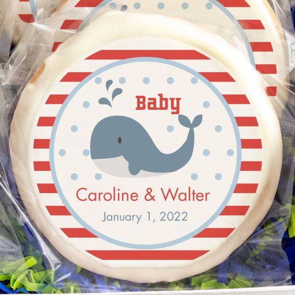 Birth Announcement Personalized Cookies | Baby Shower Favor